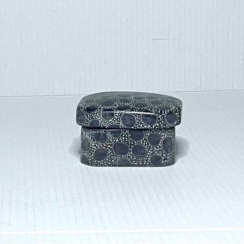 Contemporary Asymmetric Stone Trinket Box